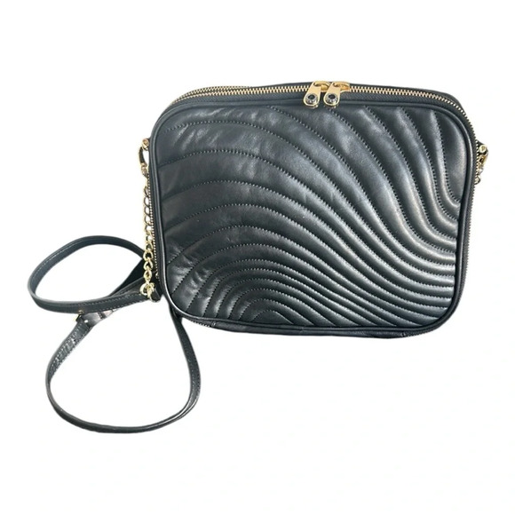 Henri Bendel Black Crossbody IPad Bag - Picture 1 of 16